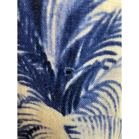 Tommy Bahama Women's Medium Blue & White Palm Tree Print Linen‎ Dress READ Beach - Picture 8 of 9